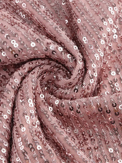 Strapless Feather Trim Sequin Bodycon Mini Dress