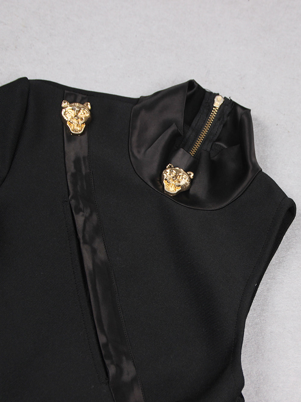 Strapless Ruched Rosette Mini Dress