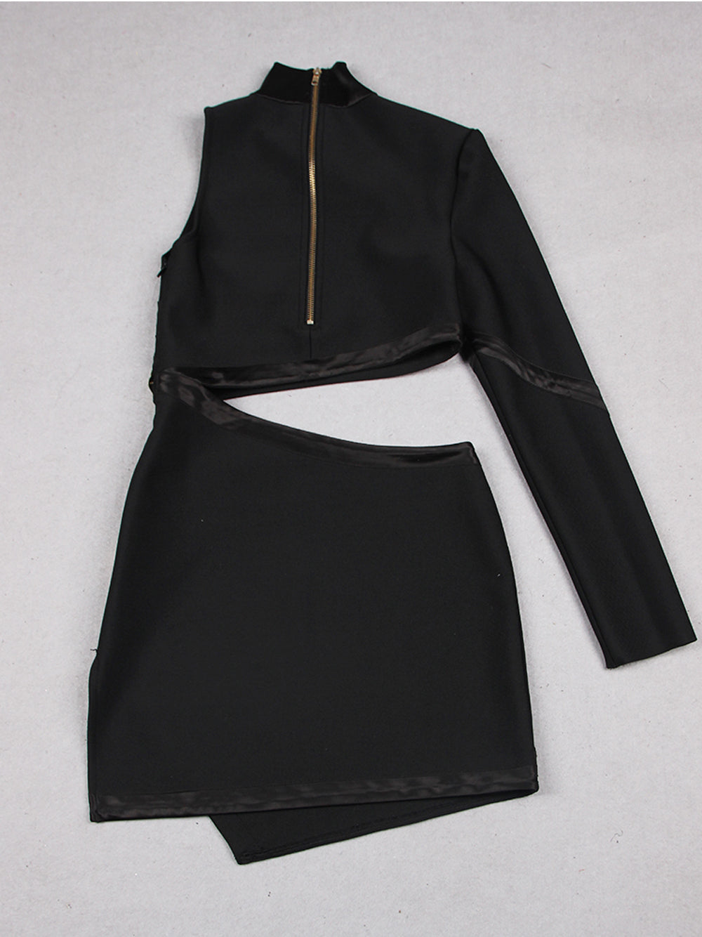 Strapless Ruched Rosette Mini Dress