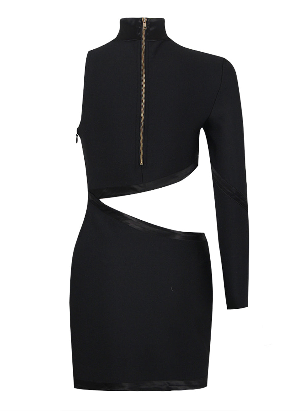 Strapless Ruched Rosette Mini Dress