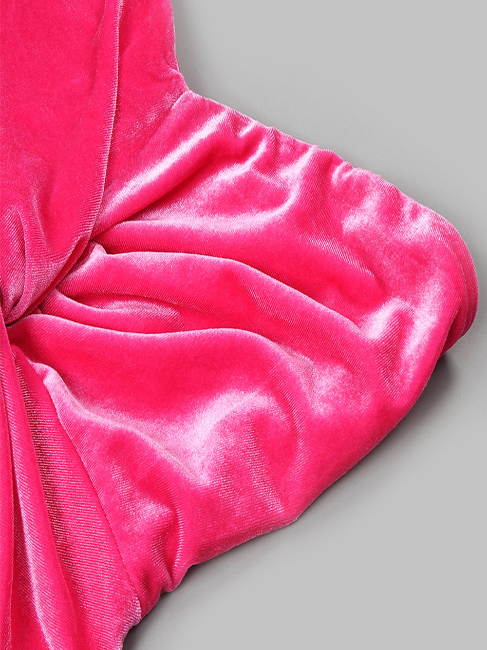 Strapless Sweetheart Velvet Twist Front Ruched Bodycon Maxi Dress