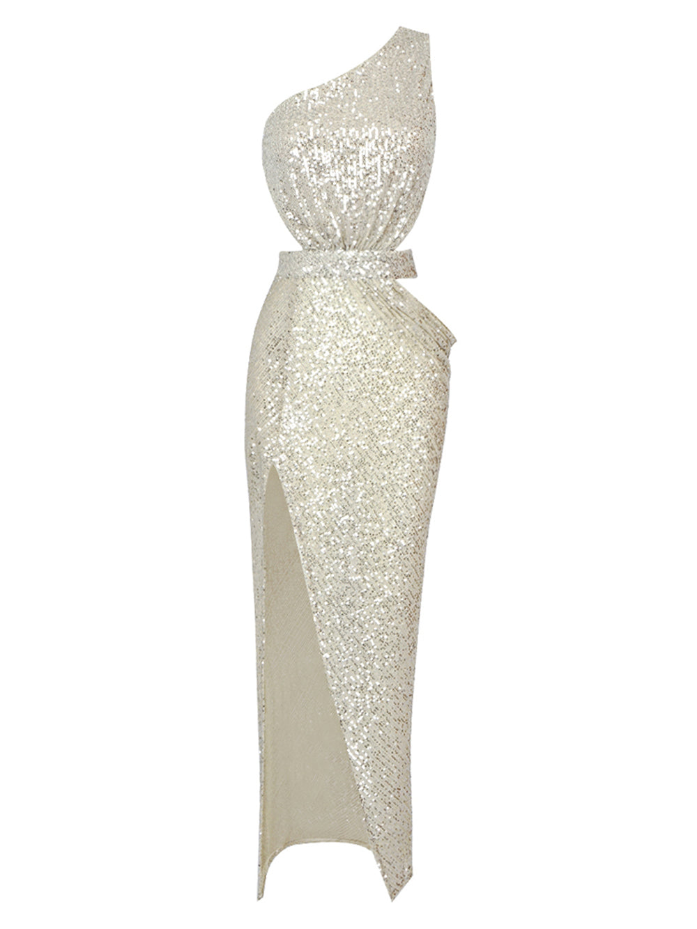 Strapless Cutout Sequin Mini Dress