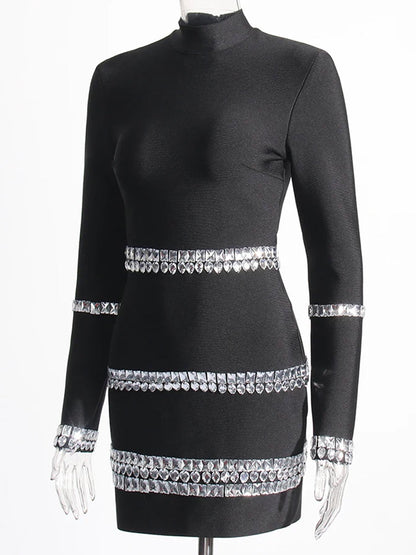 Strapless Side Gathered Bodycon Mini Dress
