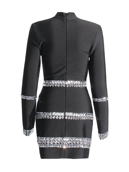 Strapless Side Gathered Bodycon Mini Dress