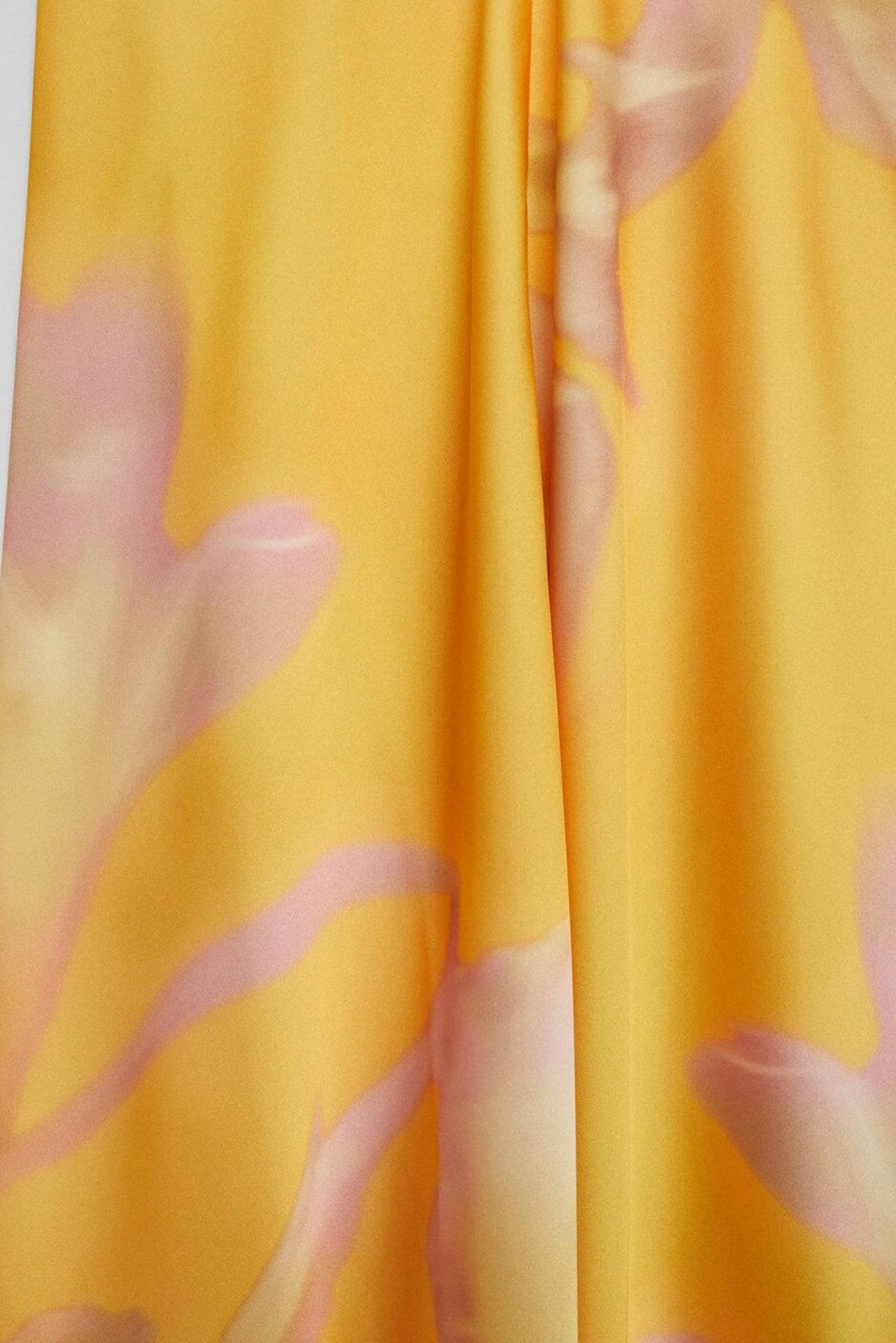 Halter Twist Knot Spaghetti Tie Floral Print Satin Maxi Gown