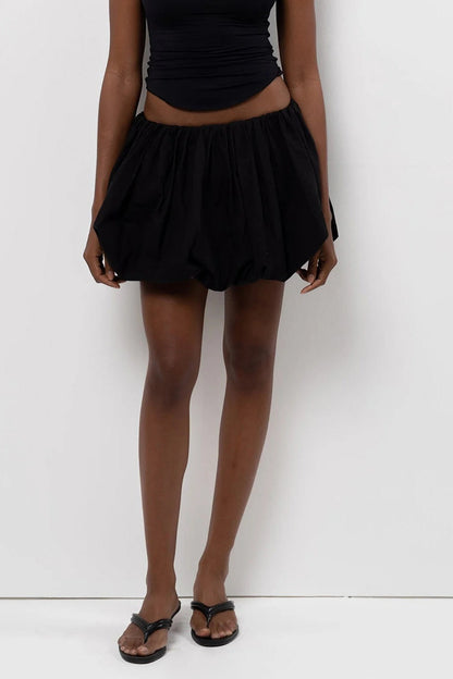 Bubble Hem Mini Skirt