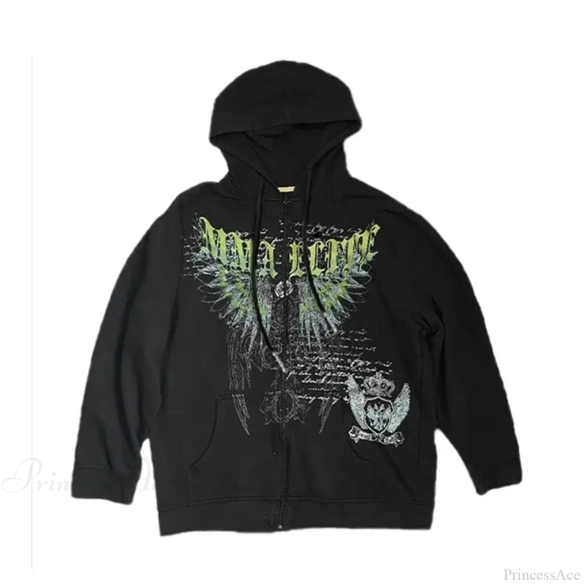 Angel Wing Functional Pleat Hoodie
