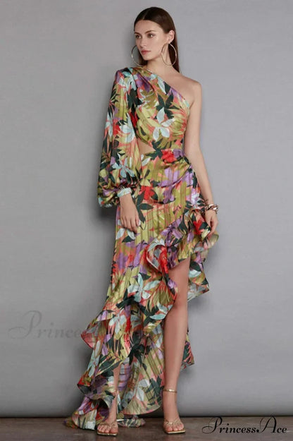 Asfrid Printed Stylish Maxi Dress