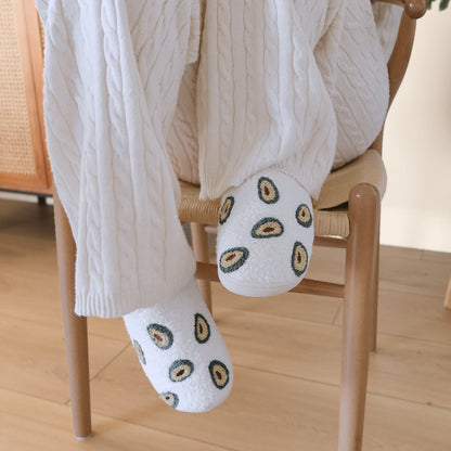 Avocado Plush Slippers