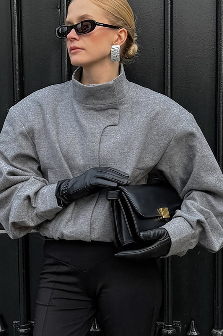 Fashion Short Wool Blend Coat
