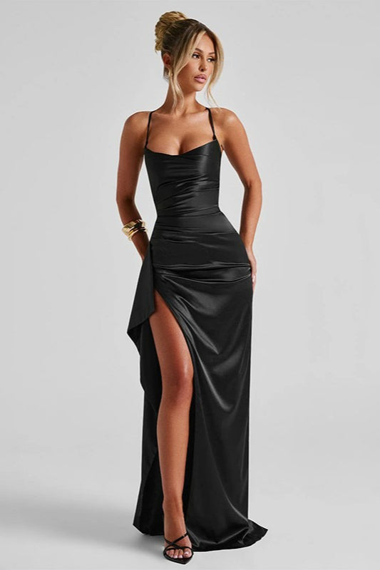 Bodycon Slit Maxi Party Dress