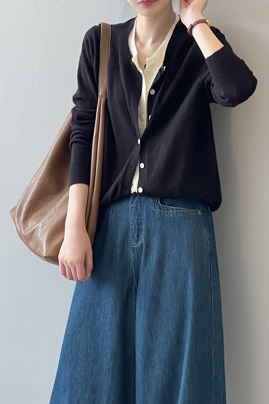 Color Block Layered Cardigan