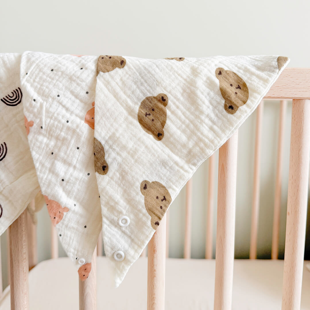 Muslin Baby Bib Set (6 PCS)