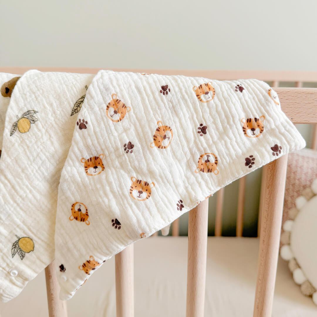 Muslin Baby Bib Set (6 PCS)
