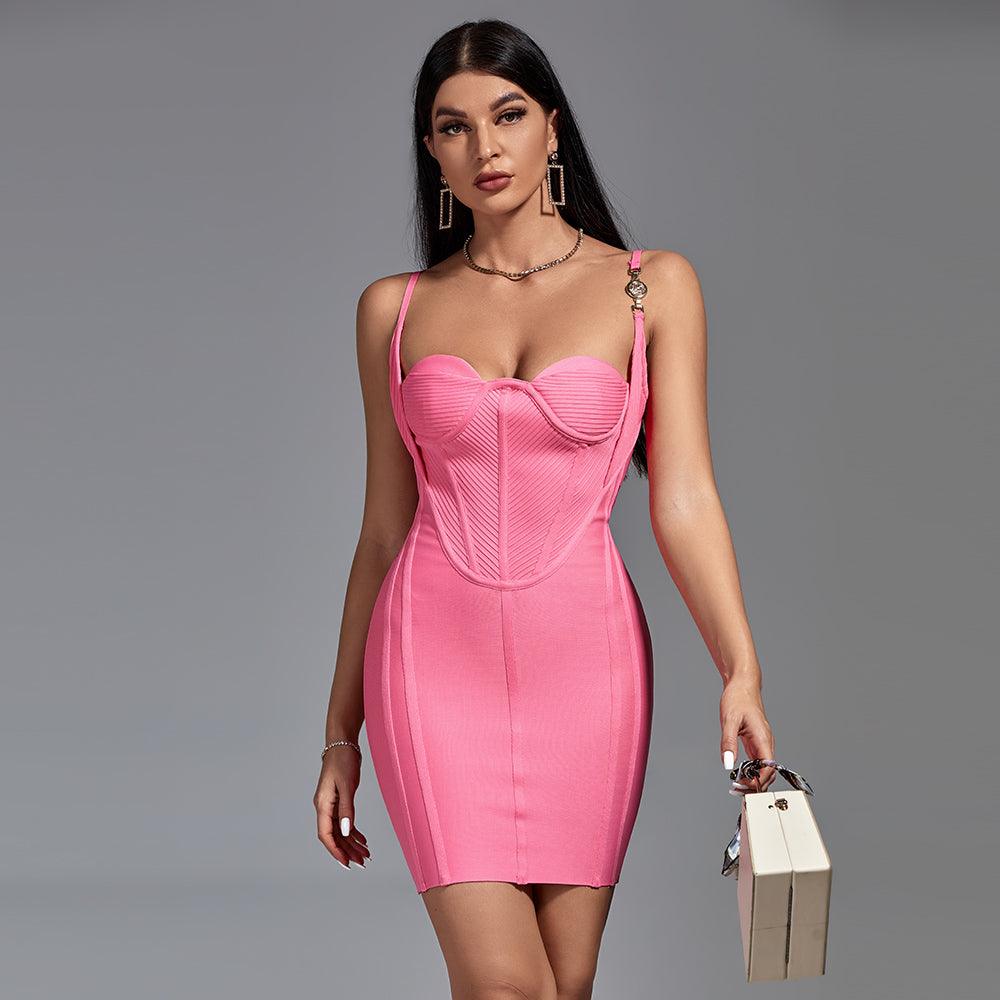 Strapless Corset Bodice Bodycon Mini Dress