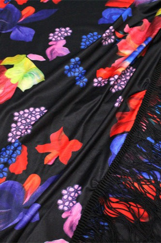 Elegant Floral Print Strapless Vacation Maxi Dress