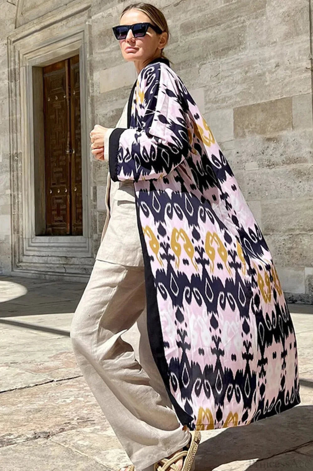 Brigitte One Of A Kind Ikat Maxi Kimono