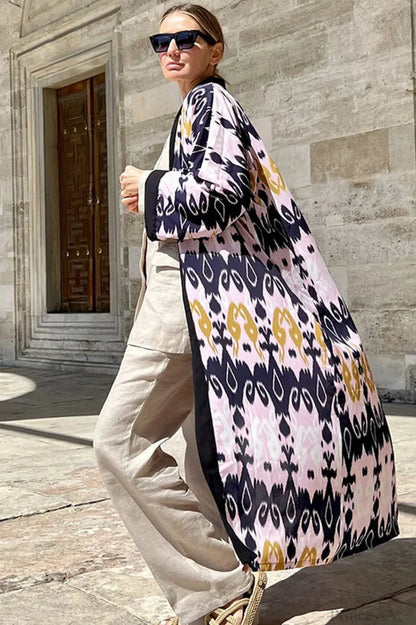 Brigitte One Of A Kind Ikat Maxi Kimono