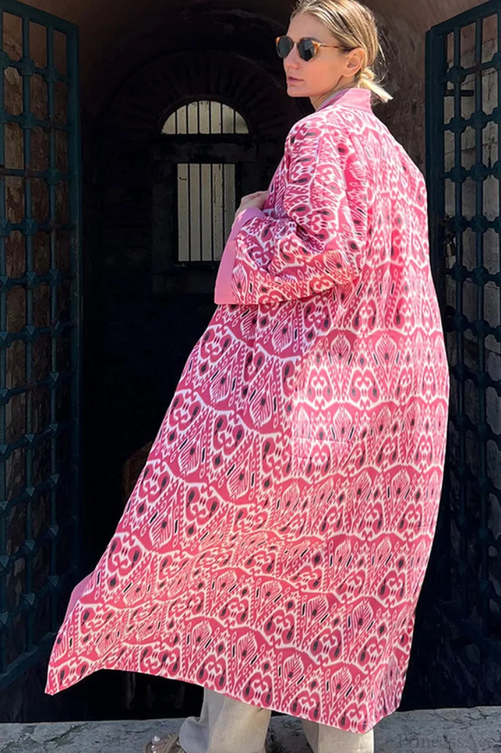 Brigitte One Of A Kind Ikat Maxi Kimono