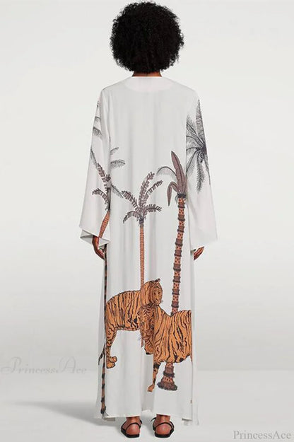 Brigitte One Of A Kind Ikat Maxi Kimono