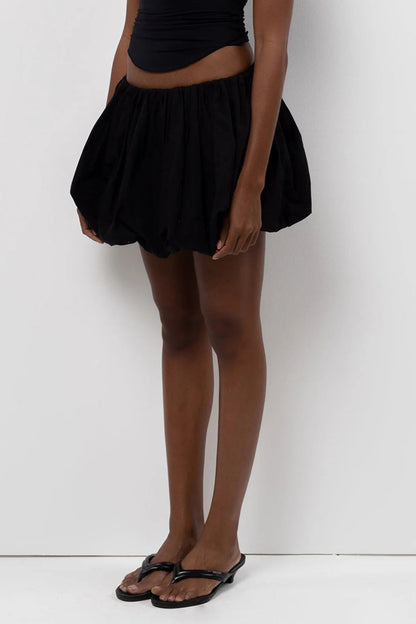 Bubble Hem Mini Skirt