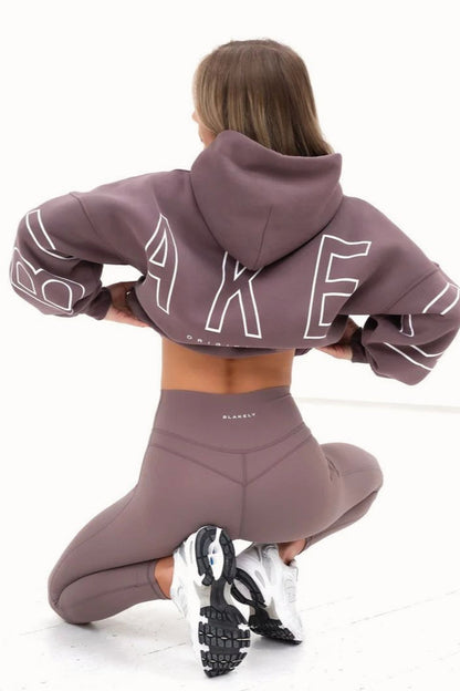 Printed Thick Loose Hoodie