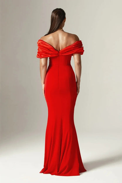 Ruched Bustier Bodycon Formal Dress