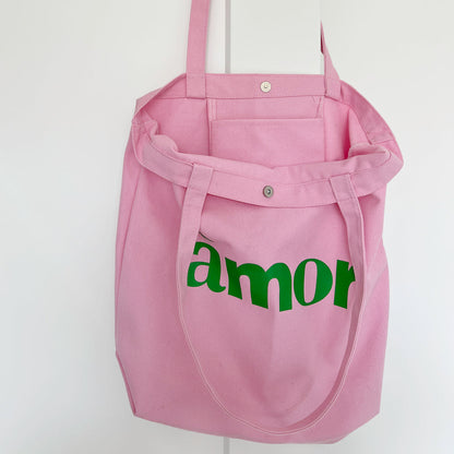 Amor Canvas Tote Bag