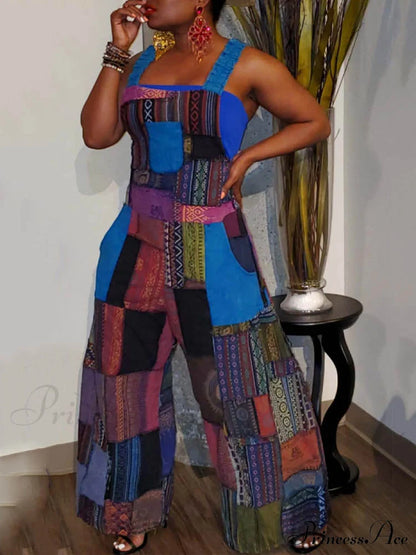 Casual Map Print Trendy Spaghetti Strap Maxi Dress