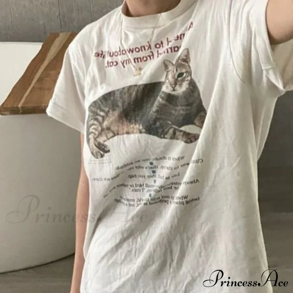 Cat Elegant Quotes GraphicT-Shirt