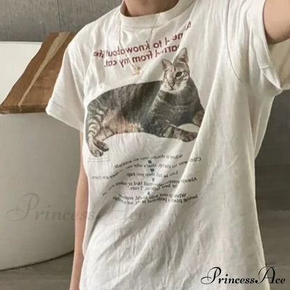 Cat Elegant Quotes GraphicT-Shirt