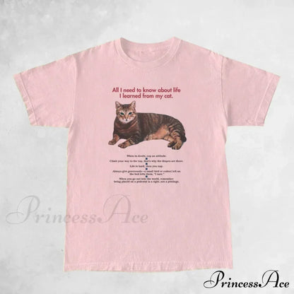 Cat Elegant Quotes GraphicT-Shirt