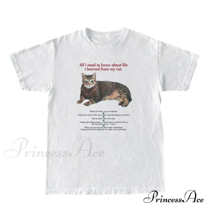 Cat Elegant Quotes GraphicT-Shirt