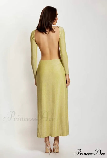 CHRISTINA BACKLESS Stylish MAXI WRAP