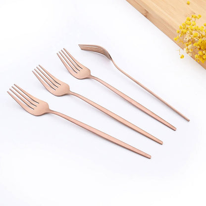 Modern Rose Flatware Set - 24 Piece