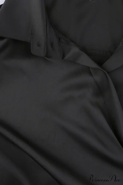 Cowl Neck Ruched Dress