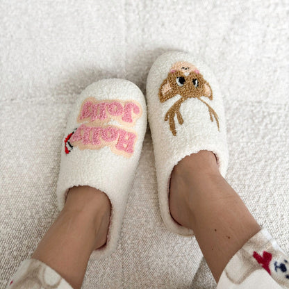 Holly Jolly Christmas Slippers