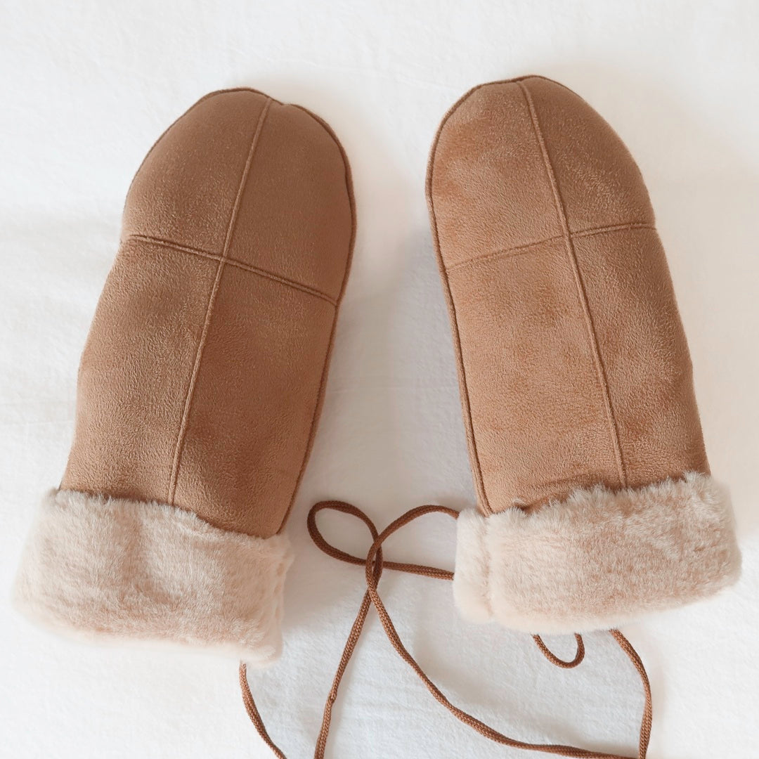 Plush Tie-on Mittens