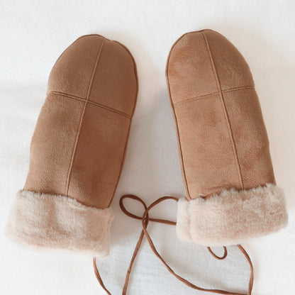 Plush Tie-on Mittens