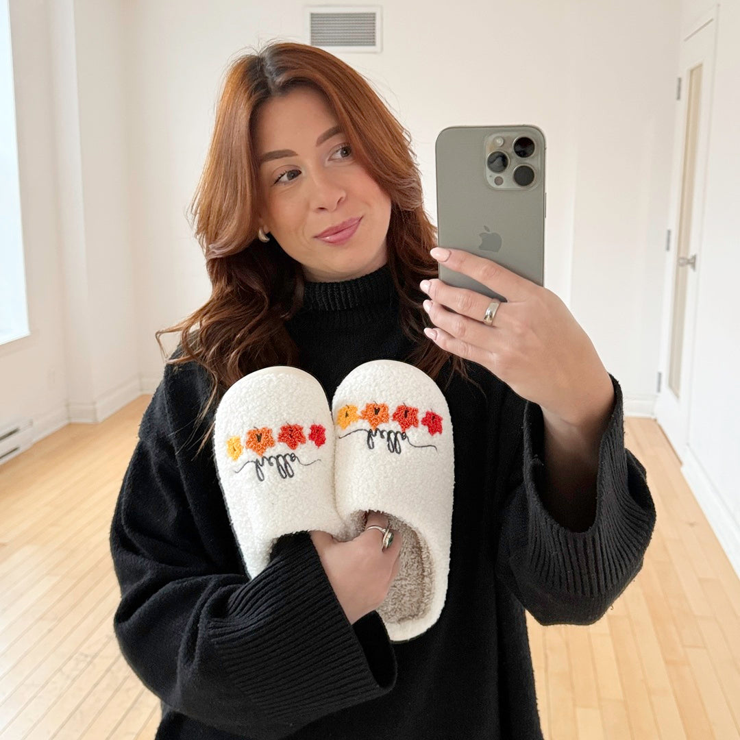 Hello Fall Slippers