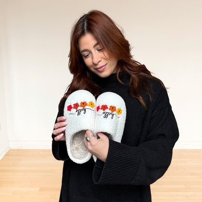 Hello Fall Slippers