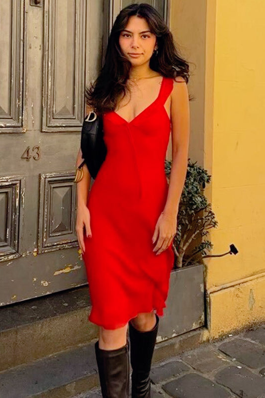 Mesh Panel Bodycon Slip Dress