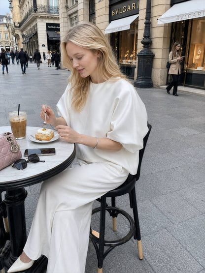 Oversized Puff Sleeve Blouse