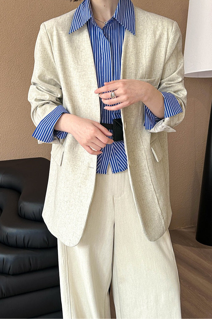 Casual V-Neck Blazer