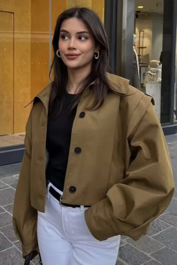 Relaxed Fit Utility Tuck Jacket