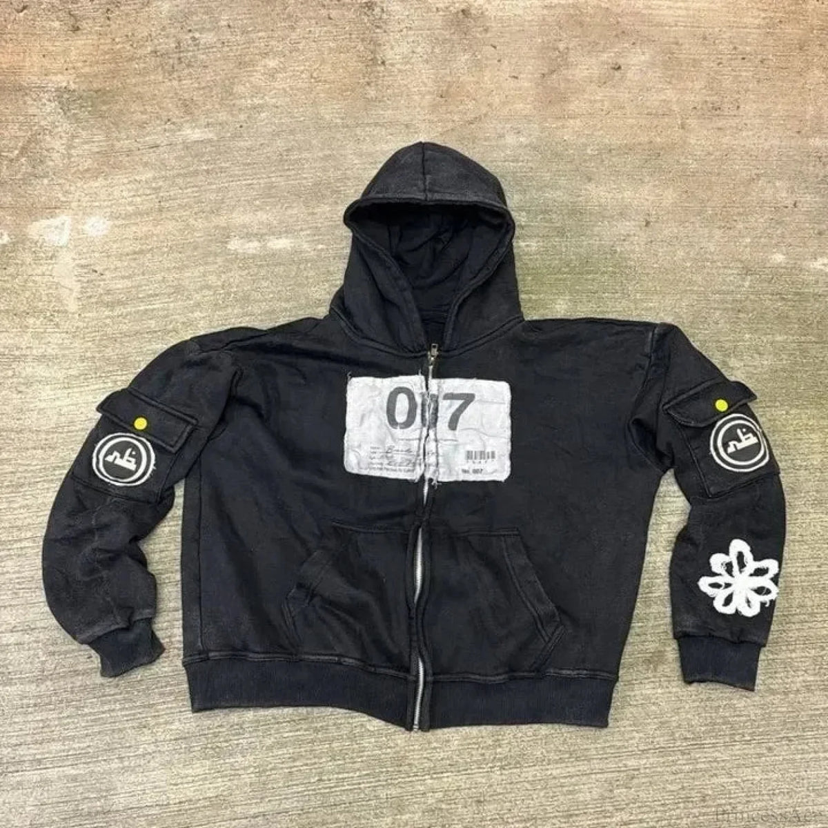 Dark Flash Diamond Patch Hoodie