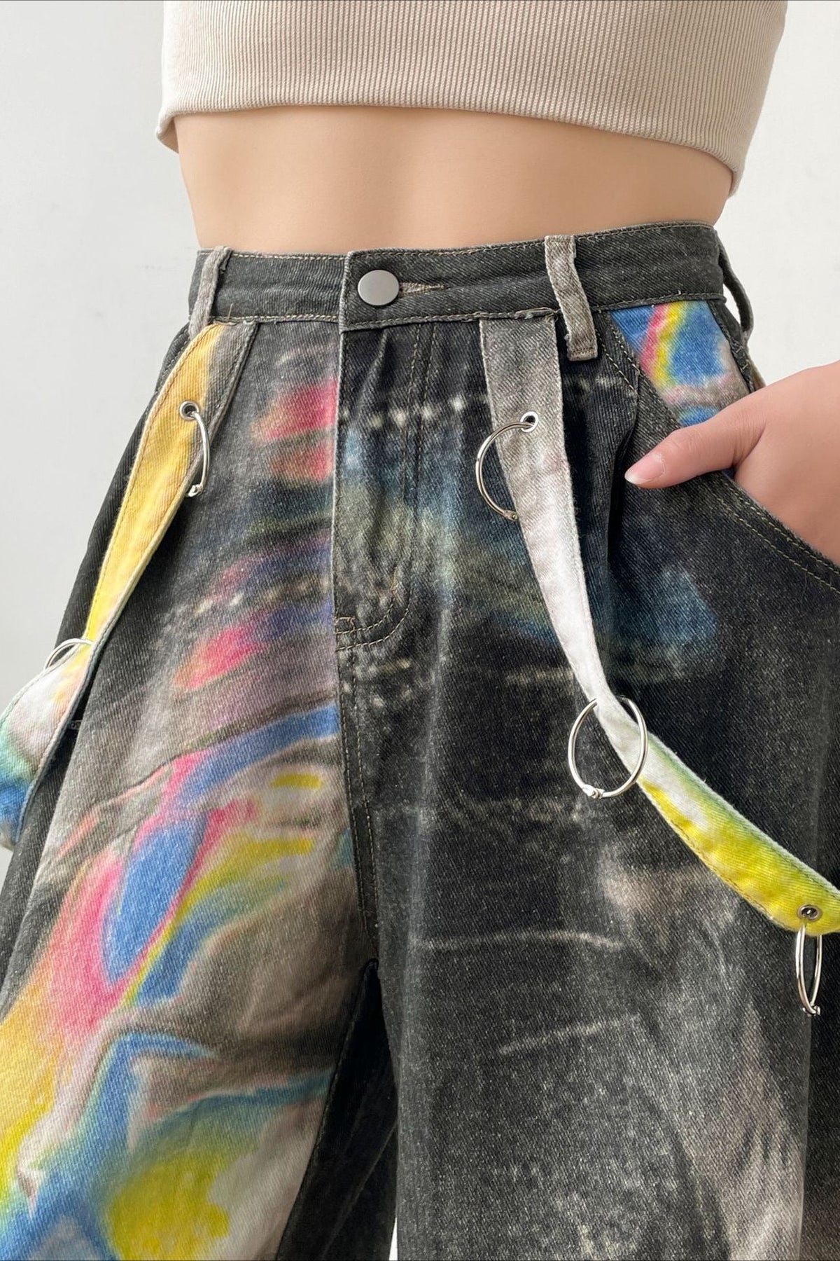 American Vintage Printed Cotton Trendy Jeans