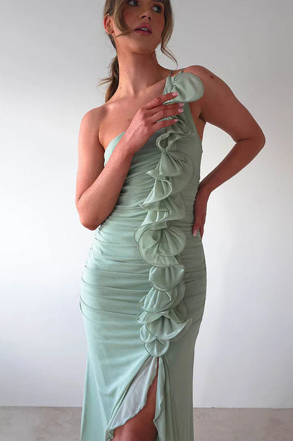 Flower Patchwork Backless Midi Dress
