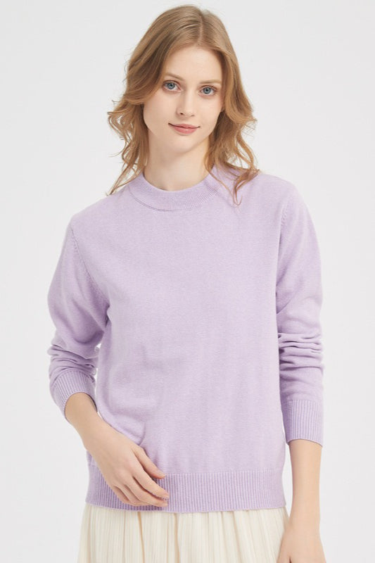 Cotton Solid Shell Knit Top