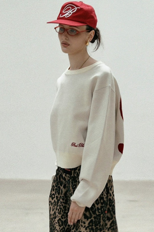 Casual Vintage Crew Neck Sweater